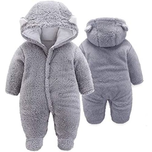 XMWEALTHY Unisex Baby Clothes Winter Coats Cute Newborn Infant Jumpsuit Snowsuit Bodysuits Registry for Baby Essentials Stuff
