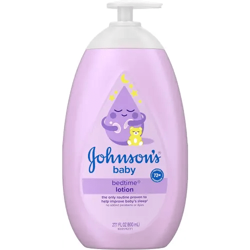 Johnson's Baby Bedtime Lotion, Soothing NaturalCalm Aromas, Gentle Nighttime Baby Lotion, Helps Relax & Soothe, Hydrating, No added Parabens & Dyes, 27.1 fl. oz
