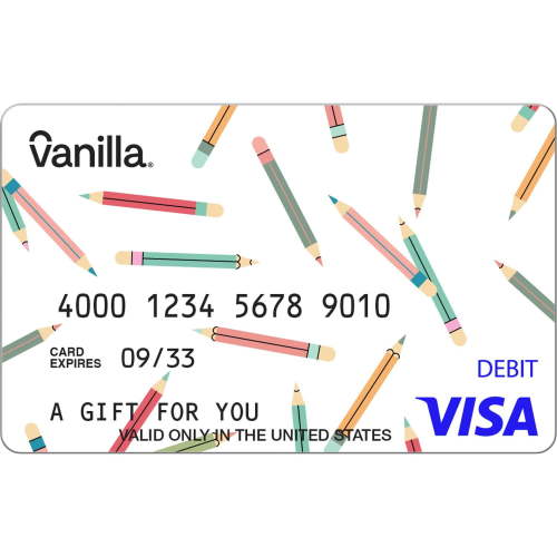 $20-$500 Vanilla® Visa® Pencil Everyday eGift (plus $6.84 Purchase Fee)