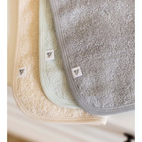 Organic Cotton Washcloths in Quarry