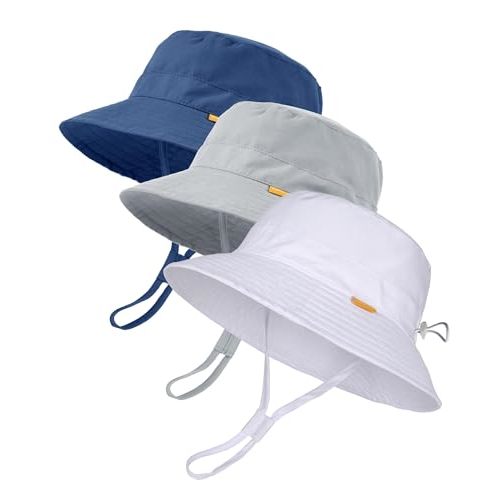 FURTALK Baby Sun Hat Toddler Boys Girls Bucket Hat for Kids 0-5 Years UPF 50+ Sun Protective Child Summer Beach Hats