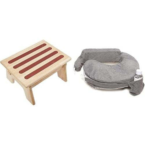 My Brest Friend Nursing Stool and Deluxe Breastfeeding Pillow Bundle