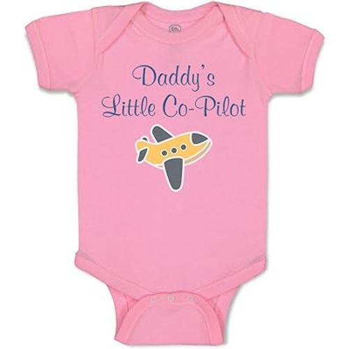 Cute Rascals Baby Bodysuit Daddy's Little Co-Pilot Dad Father's Day Western Boy & Girl Baby Clothes Funny Cotton Soft Pink Design Only Newborn