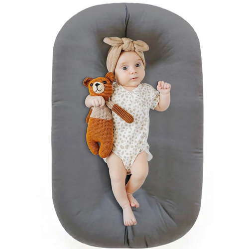Baby Lounger - Baby Lounger for Newborn, Breathable & Soft Baby Nest Cover for Baby 0-12 Months, Baby Essentials Gifts, Portable Infant Lounger, Baby Snuggle Lounger Me