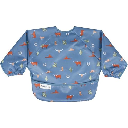 Tiny Twinkle Mess Proof Baby Bib, Full Sleeve Bib Outfit, Waterproof Bib for Toddlers, Machine Washable, Tug Proof Closure