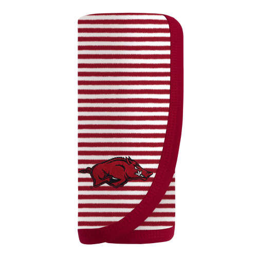 Arkansas Razorbacks Striped Blanket | College Baby