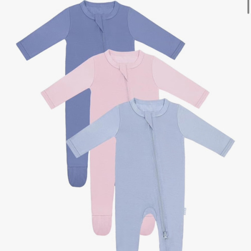 RRP Unisex Baby Footies Pajamas,Rayon Derived From Bamboo,Buttery Soft Sleep 'N Play PJs,2-Way Zipper Closure,0-18 Months