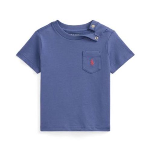 Baby Boys' Cotton Jersey Pocket T-Shirt