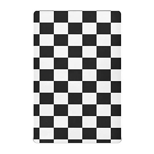 Checkerboard Plaid Crib Sheets for Boys Girls Pack and Play Sheets Breathable Mini Crib Sheets Fitted Crib Sheet for Standard Crib and Toddler Mattresses Baby Crib Sheets for Girls Boys, 39x27IN