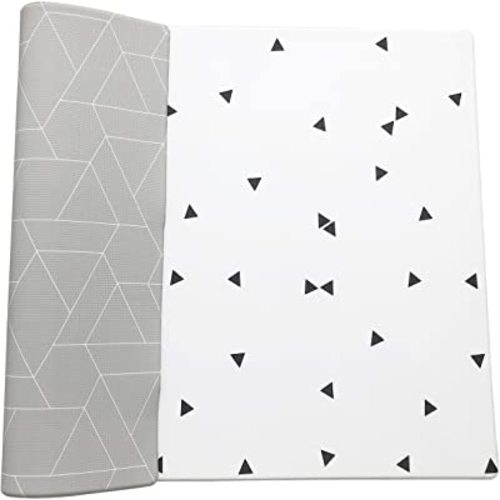 LITTLE Bot Ofie Mat, Soft Reversible Foam Baby Play Floor mat, Waterproof, 6.5 ft x 4.5 ft, Durable and Non-Toxic (Zen line, Large)