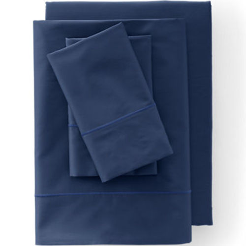 400 Thread Count Premium Supima Cotton No Iron Sateen Bed Sheet Set | Lands' End