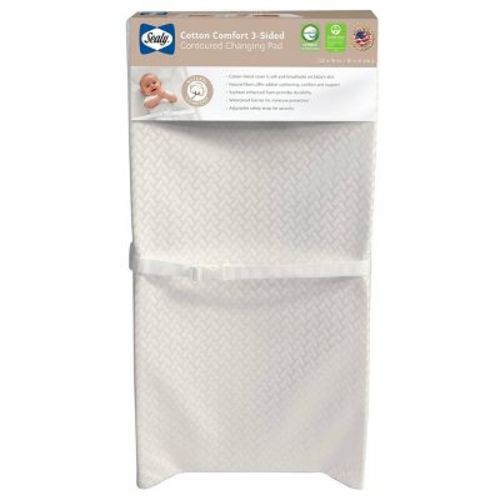 Sealy Cotton Comfort 3-sided Contoured Changing Pad