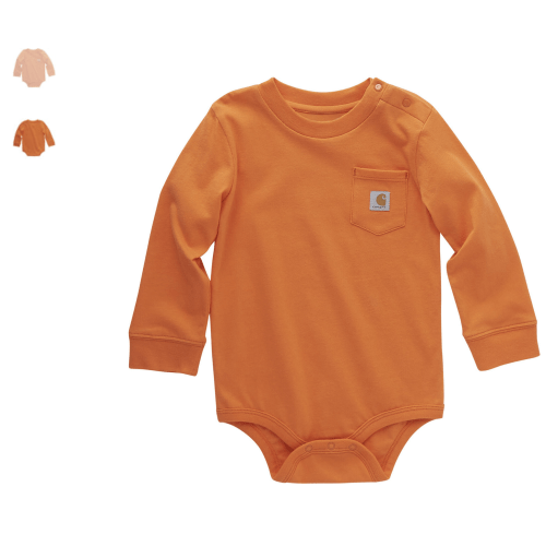 Carhartt Infant Boys' Long Sleeve Pocket Onesie | Boot Barn