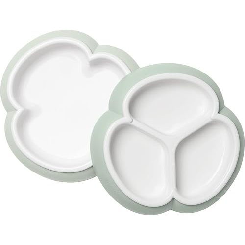 BabyBjörn Baby Plate Set, 2 Pack, Powder Green