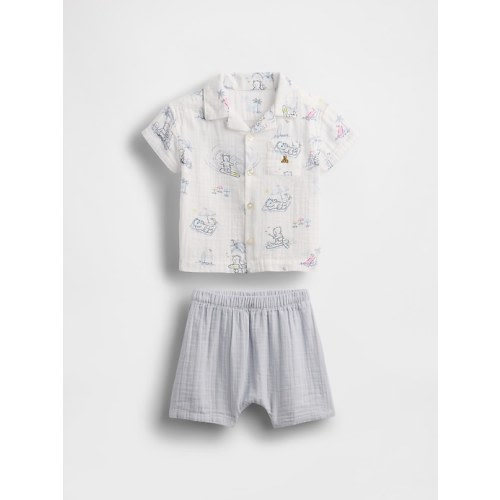 Baby Crinkle Gauze Outfit Set