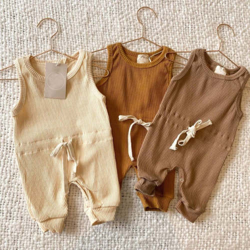 0-18M 3 Colors Neutral Jumpsuits