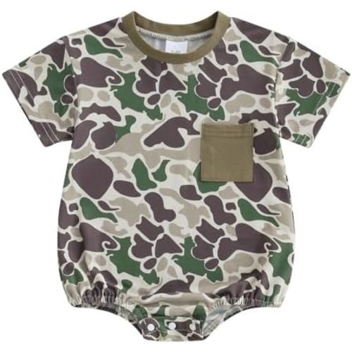 Baby Boy Clothes Summer Baby Boy Bubble Romper Short Sleeve Jumpsuit One Piece Outfit Newborn Infant Clothing