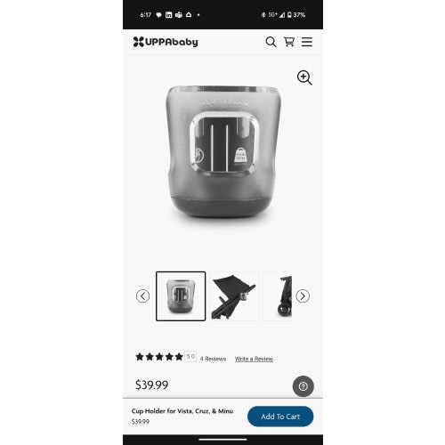 Cup Holder for Vista, Cruz, & Minu - UPPAbaby