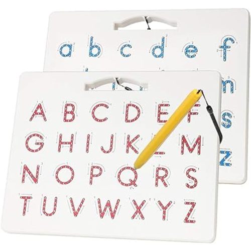Magnetic Alphabet Tracing Board, ABC Magnetic Letter Board, Magnets Tablet Drawing Board Preschool Learning Toys for Kids