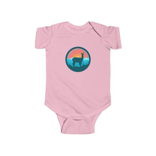 Phish Baby Onesie - Llama & The Turquoise Mountains - Fan, Phan, Lot Art - Infant Rip Snap Tee 2 Sided Print. Phish Gift . Baby Gift