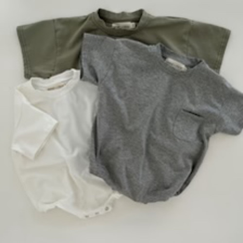 Cory Pocket Romper in Gray | Baby and Toddler | WinnieandCrew.com – Winnie + Crew
