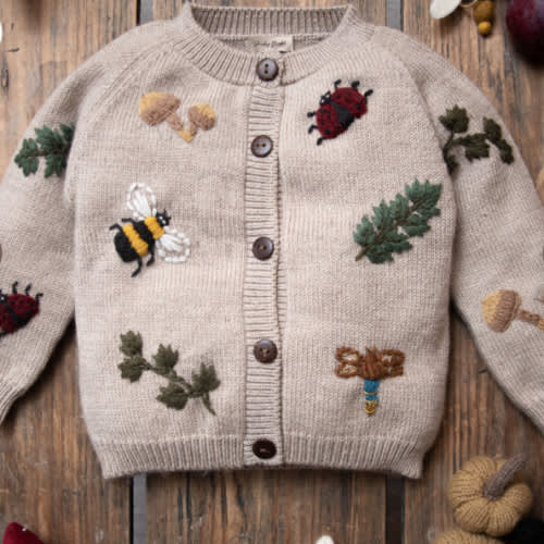 Bugs Life cardigan - Barley
