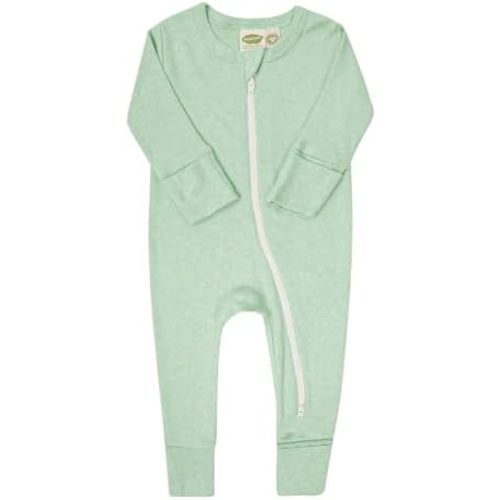 PARADE Organic Snuggle Soft Melange '2-Way' Zipper Romper