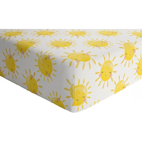 Little Sleepies Fitted Crib Sheet, Viscose from Bamboo, Fully Elasticized, Sunshine