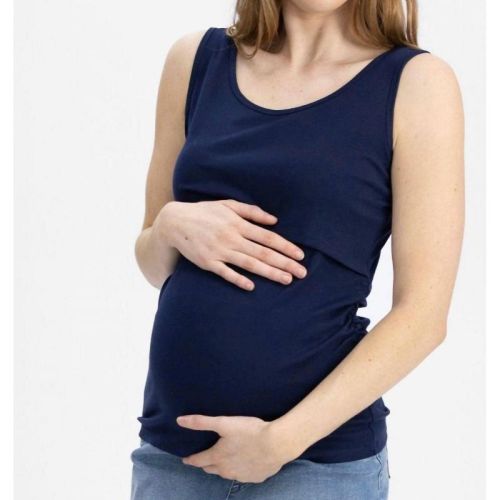 Women's Jersey Nursing Tank - Angel Maternity L