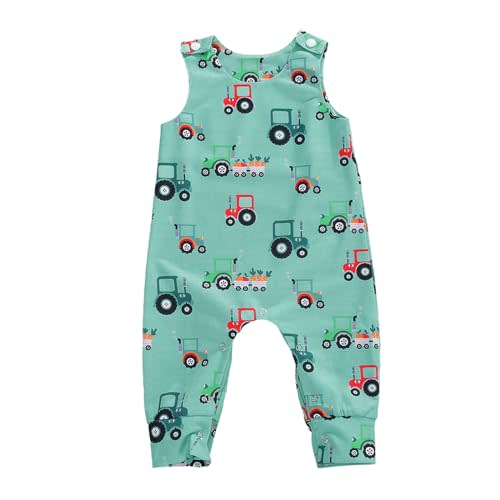 Toddler Baby Boy Girl Farm Clothes Cartoon Animals Print Jumpsuit Romper Newborn Summer Overall Country Stuff