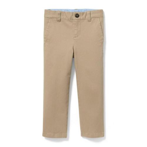 Boy Khaki Stretch Twill Pant by Janie and Jack