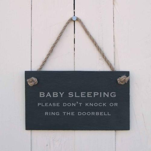 Baby Sleeping Please Sign