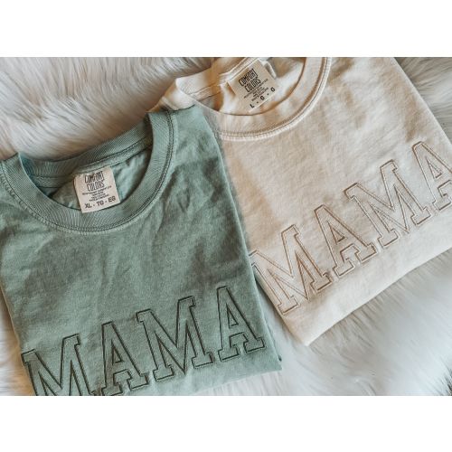Comfort Colors College Block MAMA short sleeve tee | Vintage T-Shirt | Unisex Vintage Pigment Dyed | Mothers Day | Oversized Tee | Mom
