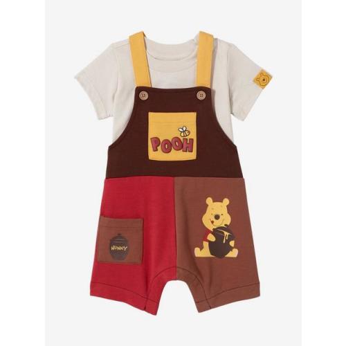 Disney Winnie the Pooh Color Block Infant Overall Set — BoxLunch Exclusive