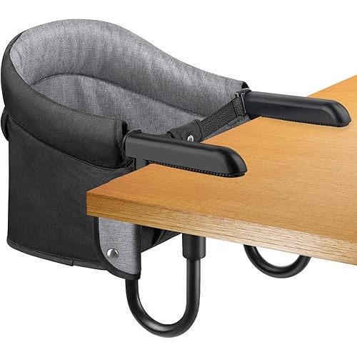 Hook On High Chair, Attach to Fast Table Chair,Clip on High Chairs to Table,Foldable Storage Feeding Baby Seat for Baby Toddler Home and Travel,Lightweight Space-Saving Design,Portable High Chairs