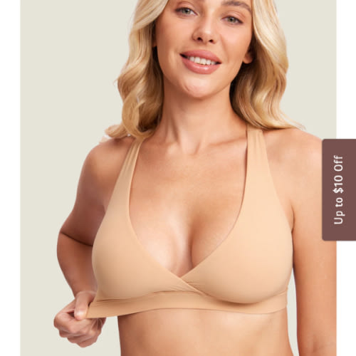 Inbarely® Crossover Racerback Nursing Bra