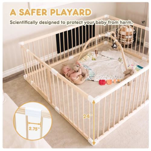 HARPPA Baby Gate Playpen Baby Fence for Babies and Toddlers