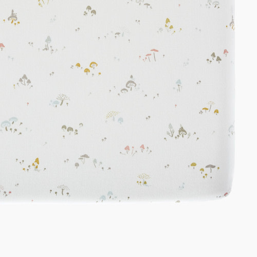 Pehr Brushed Organic Cotton Crib Sheet - Mini Mushrooms