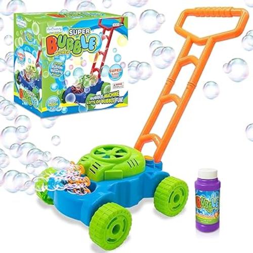 Amazon.com: Bubble Lawn Mower for Toddlers, Bubble Blowing Push Toys for Kids Ages 1 2 3 4 5, Bubble Machine, Summer Outdoor Gardening Toys for Toddlers, Birthday Gifts Halloween Party Favors for Boys and Girls : Toys & Games