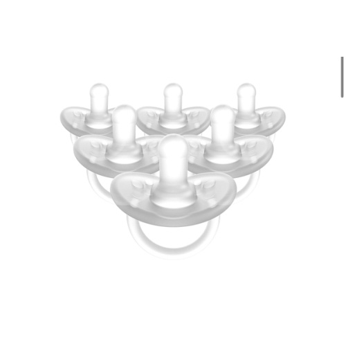 Evenflo Feeding Balance Plus Stage 1 Cylindrical Baby, Newborn and Infant Pacifier - Developed with Pediatric Feeding Specialists - 0 to 6 Months (Pack of 6)