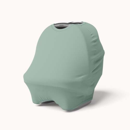 4-in-1 Canopy Car Seat Cover in Lilypad