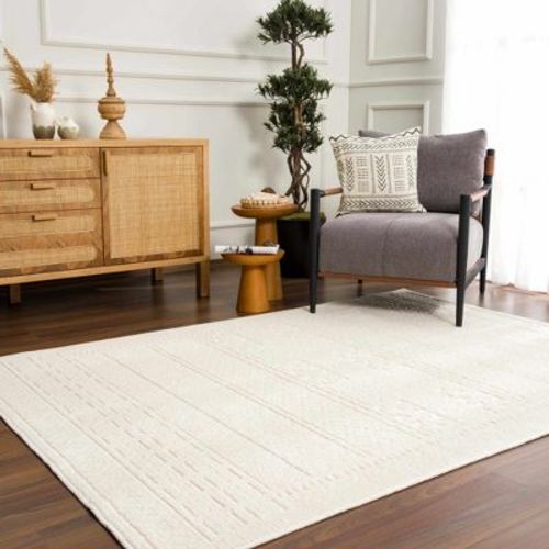 Hauteloom Rectangle Area Rug White