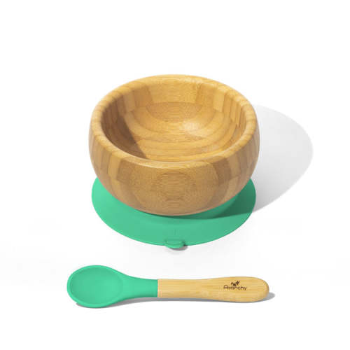 Bamboo Baby Suction Bowl + Spoon
