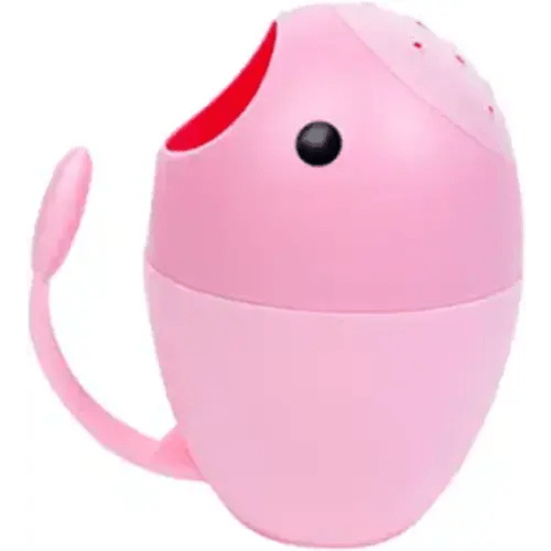 NUOBESTY Shampoo Rinse Cup Baby Bath Cup to Wash Hair Baby Hair Rinsing Cup Baby Shampoo Cup Bath Wash Water Container for Home Travel - Pink - 15x13x5cm