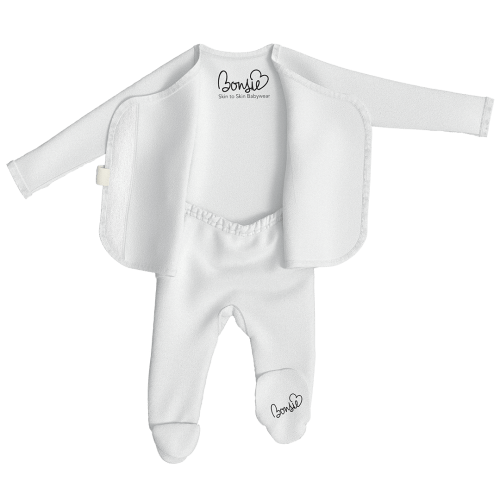 Footie - Milk – Bonsie Skin to Skin Babywear
