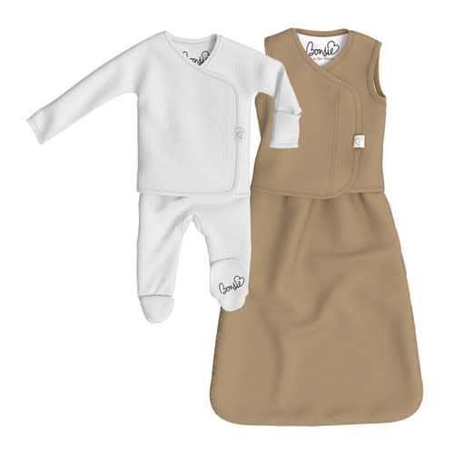 Cuddle Bundle - Mocha Cuddle Sack + Milk Footie | Bonsie