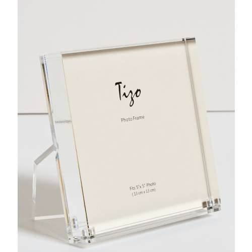 Tizo Design Clear Lucite Frame with Easel Back 5x5 | Shopbop