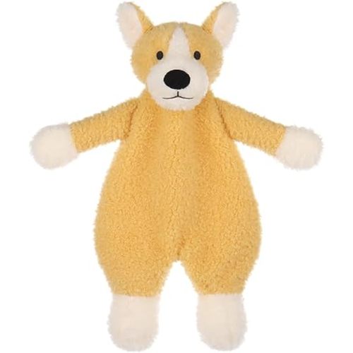 Apricot Lamb Corgi Soft Loveys for Babies, Security Blanket for Baby Boy and Girl, 10.3 Inches for Infant and Toddlers