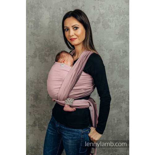 Herringbone Ombre Pink Woven Wrap by Lennylamb