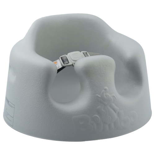 Bumbo Newborn Floor Seat with Adjustable Harness, Cool Gray